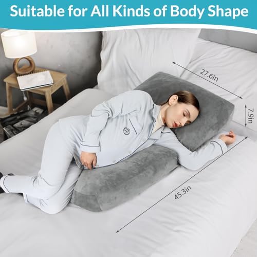 Morelexa Pregnancy Pillow with Removable Cover