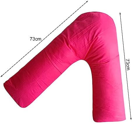 Orthopedic V Pillow with Removable Cover for Pregnancy and Back Support