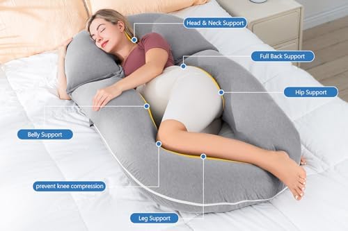 INSEN Pregnancy Pillow with Detachable Design