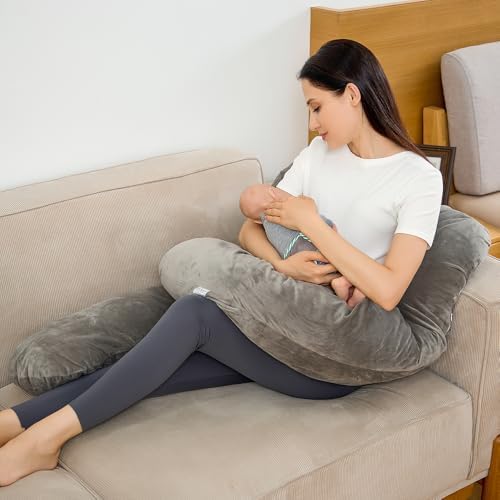 Premium Pregnancy Pillow with Washable Case