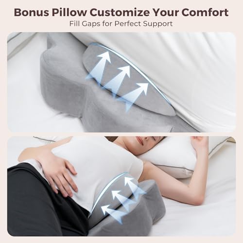 Memeluckon Pregnancy Pillow Gray