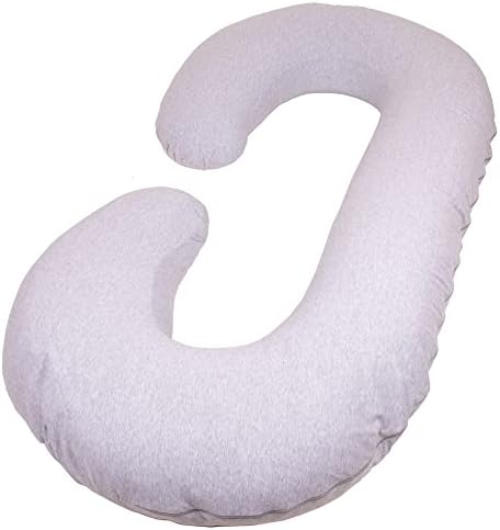 Bed Buddy Full Body Pillow and C-Shape Maternity Pillow - Gray