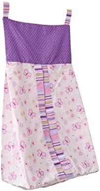 CribMATE Baby Diaper Stacker Purple Butterfly