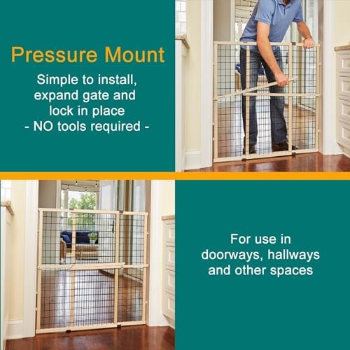 MyPet Wire Mesh Dog Gate 37 Tall 295-48 Wide