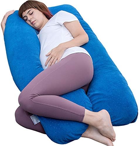 MOON PINE Pregnancy Pillow with Dark Blue Cover 1