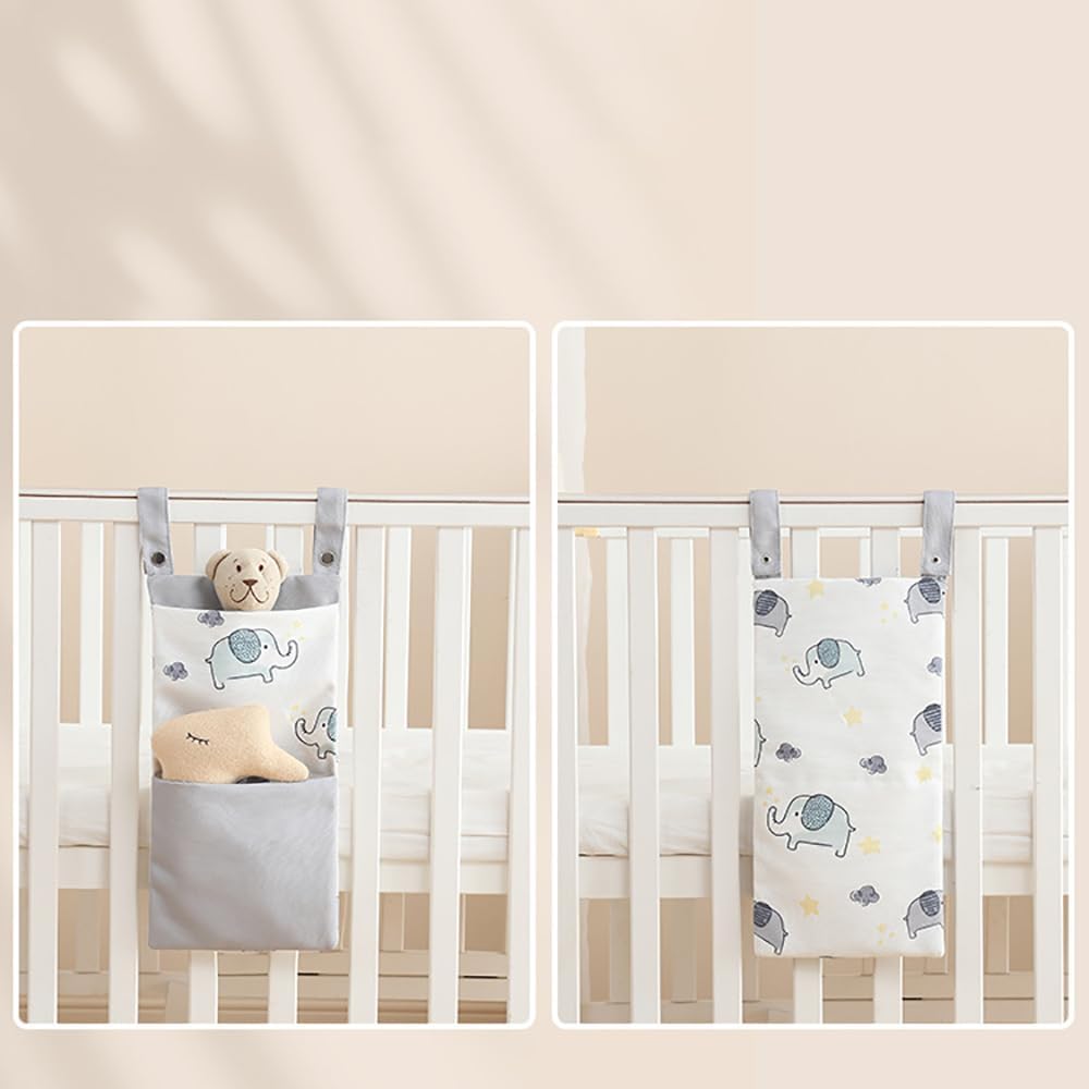 MOMIGO Baby Diaper Caddy Bag Stacker Organizer - 2pcs Rainbow