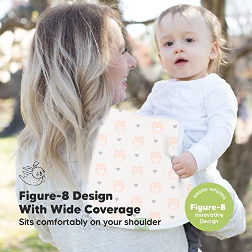 KeaBabies Diaper Caddy Organizer with 5-Pack Burp Cloths 1