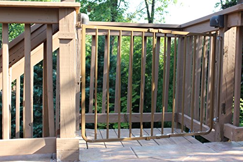 Cardinal Gates SS30OD Outdoor Baby Gate - 27-425 Inches Wide Brown