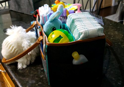 Baby Diaper Caddy - Durable Organizer for Stroller Car and Bath