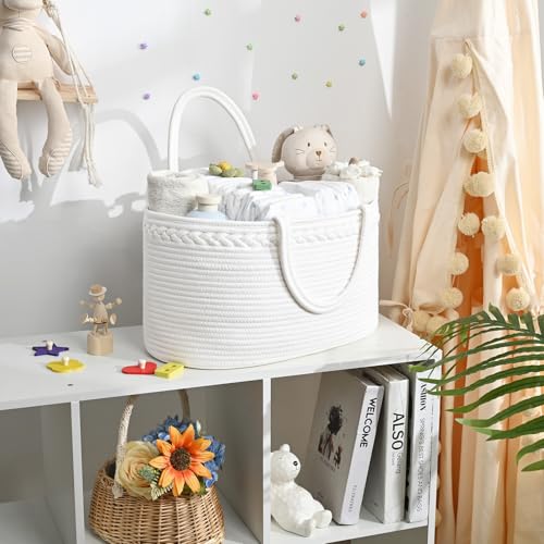 Degeyoyo Baby Diaper Caddy Organizer with Removable Divider