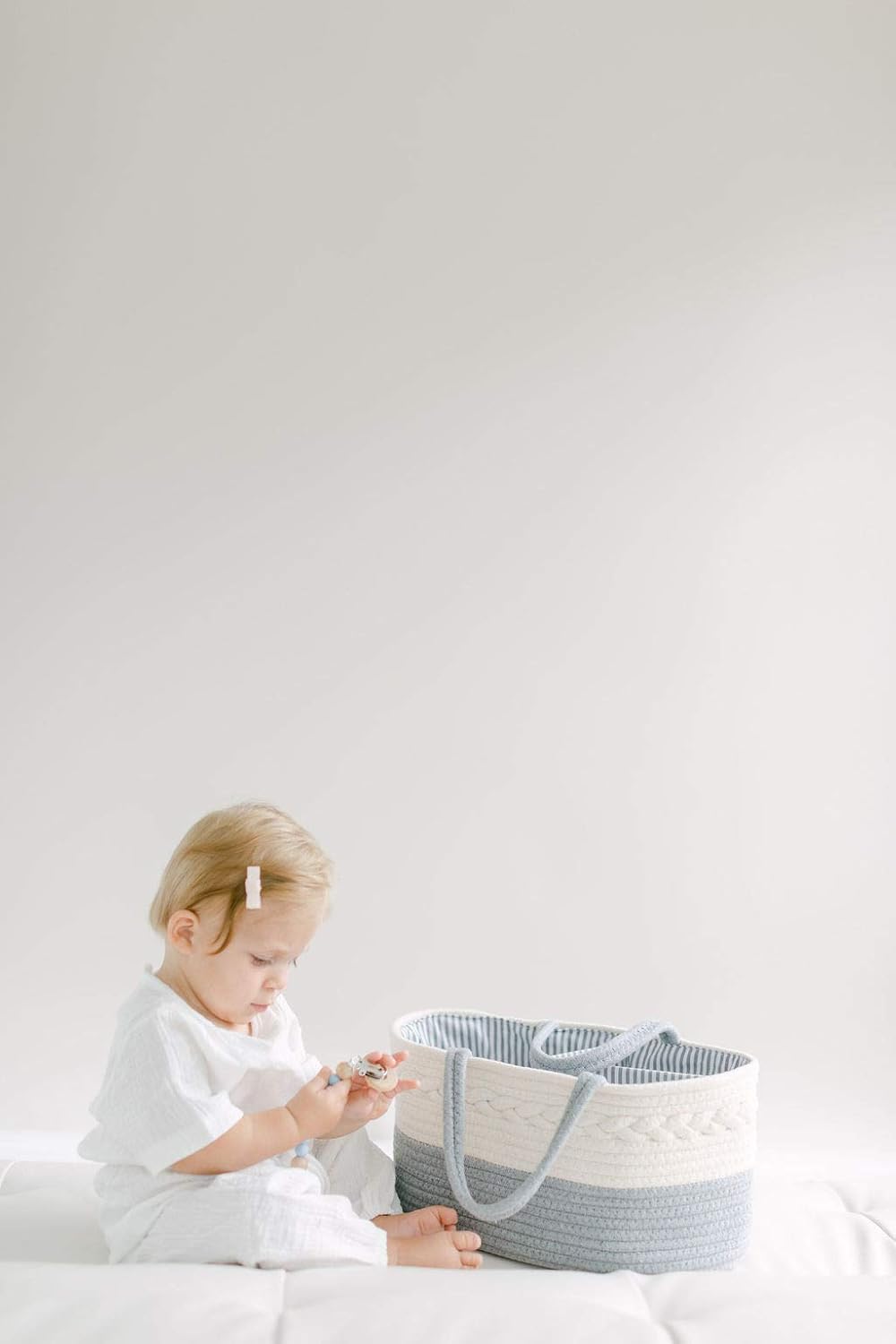 Diaper Caddy Organizer for Baby Gray