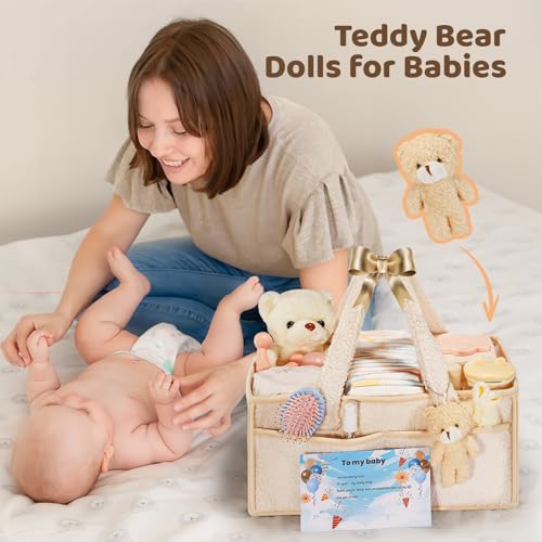 FIDOSTRIBE Baby Diaper Caddy with Handle and 11 Compartments 1