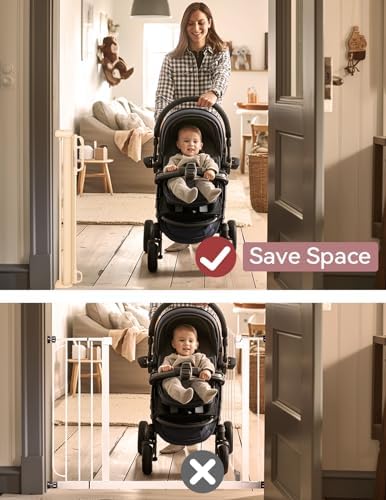 Retractable Baby Gate with Double Locking Mechanism 1