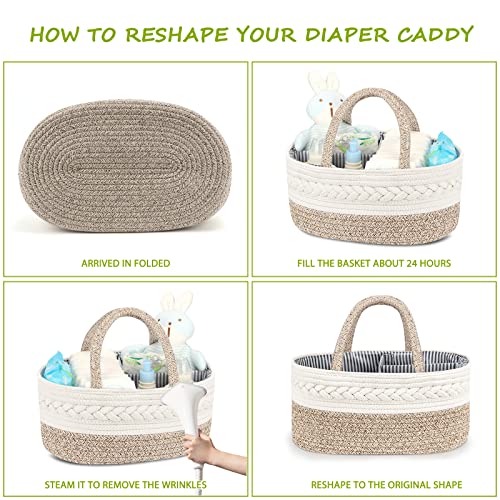 Maliton XXLarge Diaper Caddy Organizer Basket