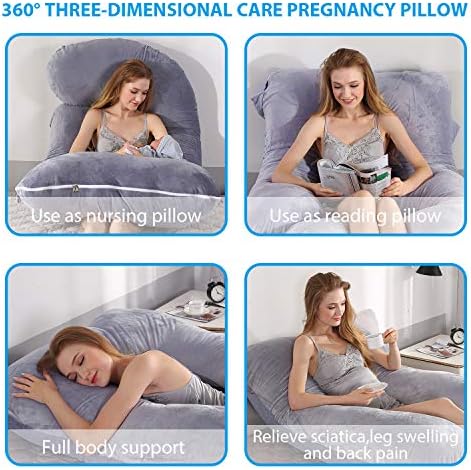 Victostar U Shaped Maternity Pillow with Removable Cover