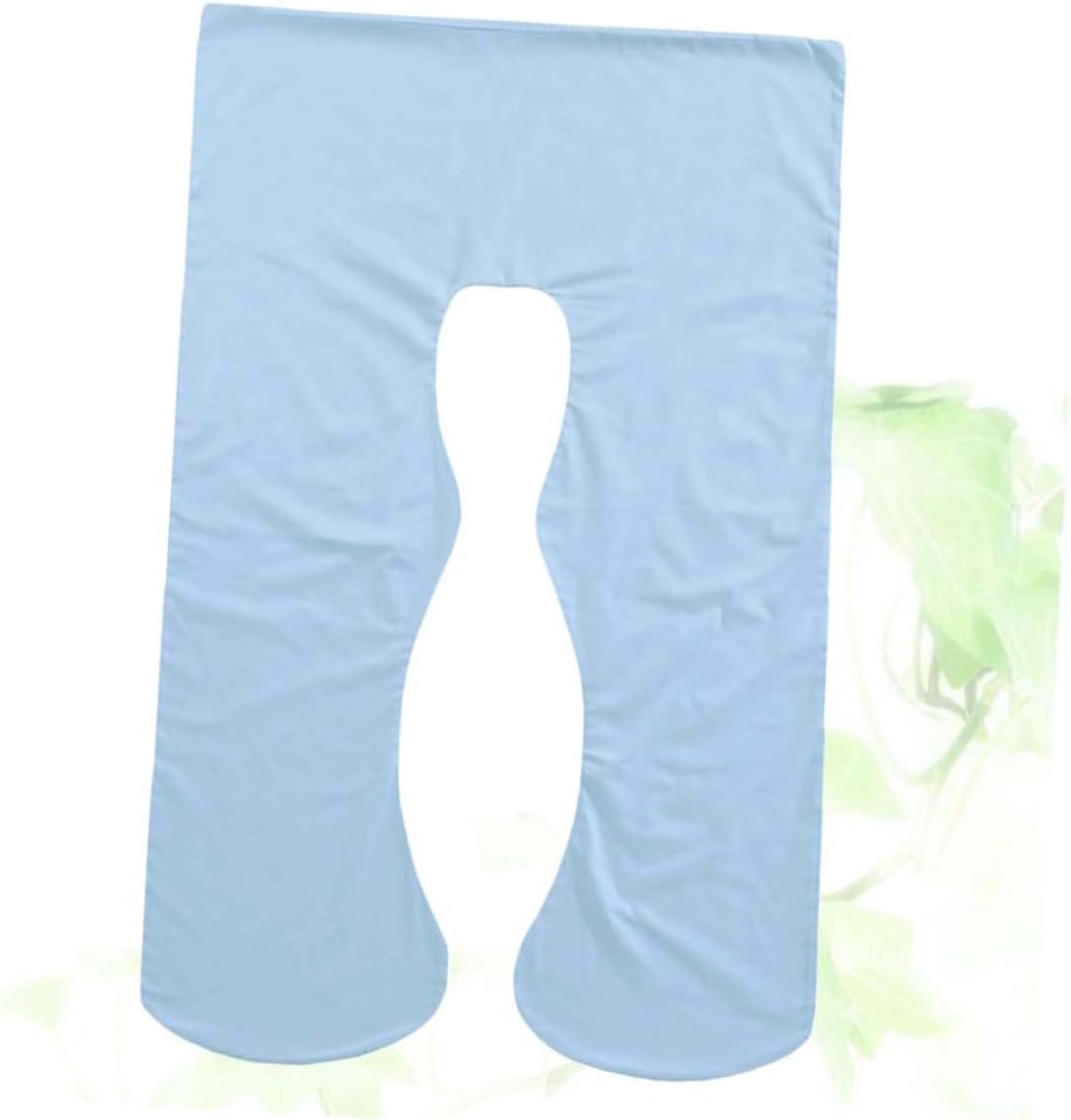 U-Shape Pregnancy Pillow Case - Sky Blue 4842 X 2559 Inches Zipper Design