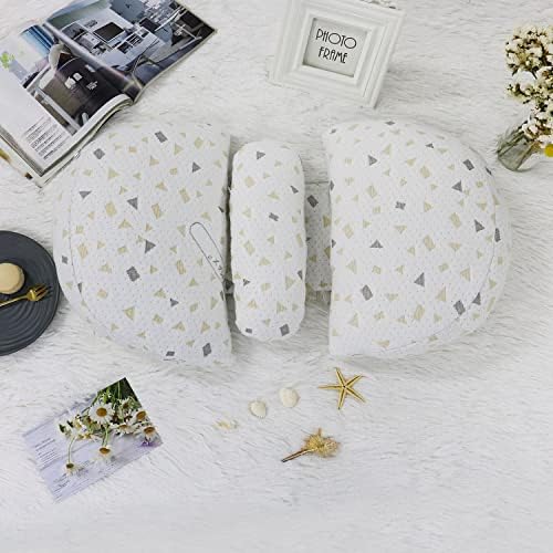 Lacomfy Pregnancy Pillow with Belly Support and Detachable Cover