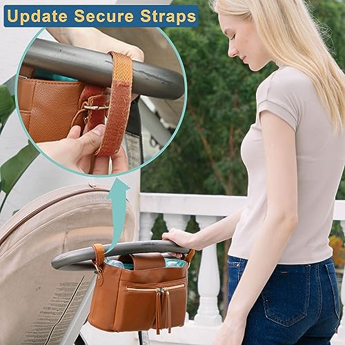 MOMINSIDE Baby Diaper Caddy Organizer with Insulated Cup Holders