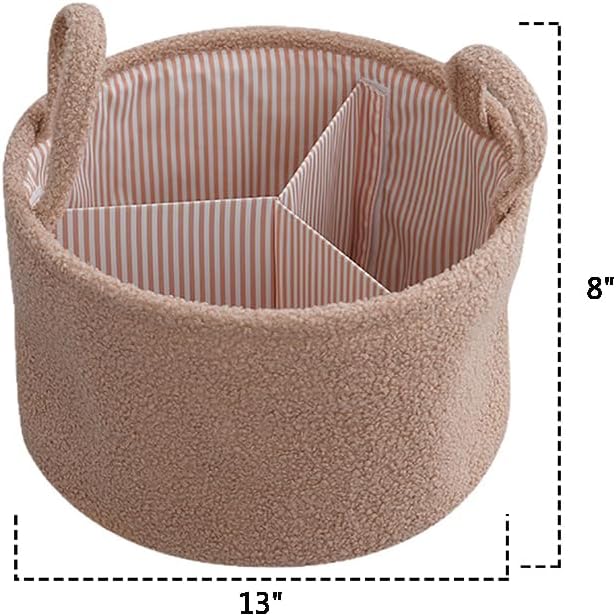 MOMIGO Baby Diaper Caddy Organizer - Grey
