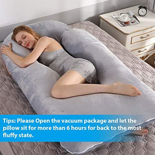 Victostar U Shaped Maternity Pillow with Removable Cover