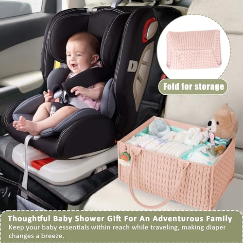 MOMINSIDE Baby Diaper Caddy Organizer with Dividers