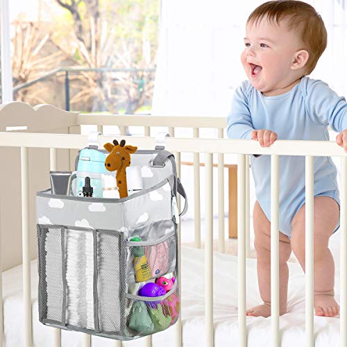Hanging Diaper Caddy Organizer - Grey