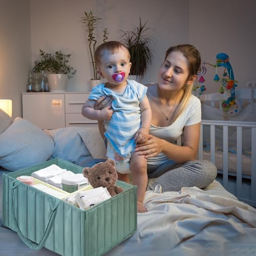 Baby Diaper Caddy Organizer Storage Basket