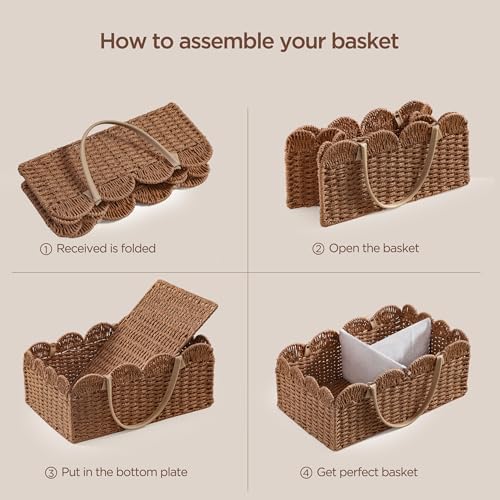 HBlife Large Baby Diaper Caddy with Removable Divider
