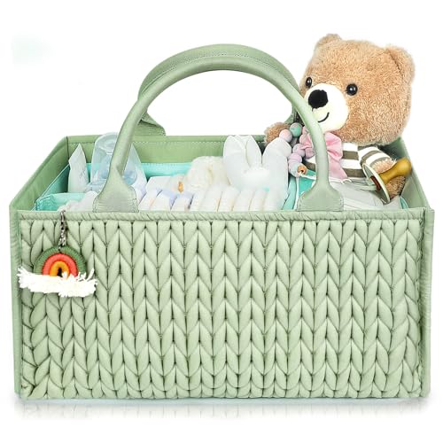 MOMINSIDE Diaper Caddy Organizer Fair Green 145x10x7
