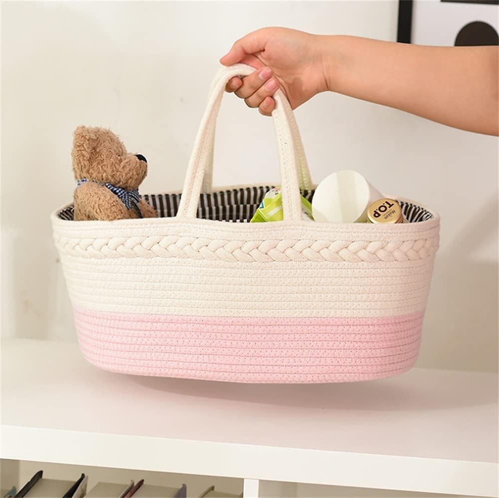 Lmbabter Stylish Diaper Caddy Organizer with Removable Dividers