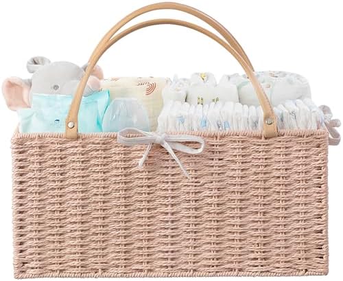 HBlife Baby Diaper Caddy Organizer with Removable Divider