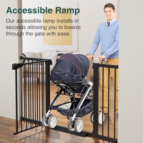 Cumbor 297-542 Wide Safety Gate for Stairs and Doorways