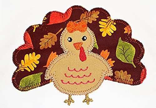 Thanksgiving Baby Girl Bib with Custom Name