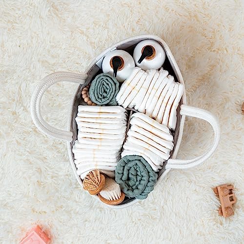 Comfy Cubs Sage Rope Diaper Caddy Organizer