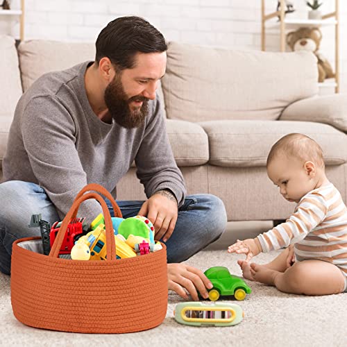 Maliton Cotton Rope Diaper Caddy Organizer - Glaze 1