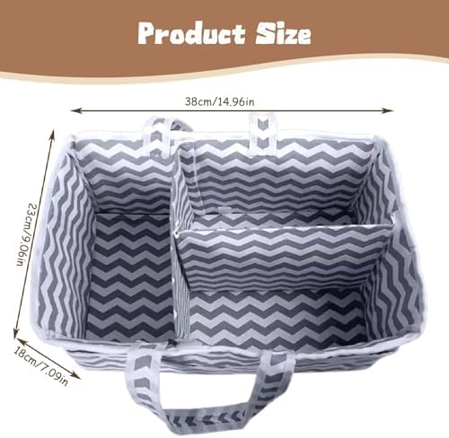 Comebachome Diaper Caddy Organizer with Multi-Pockets 1