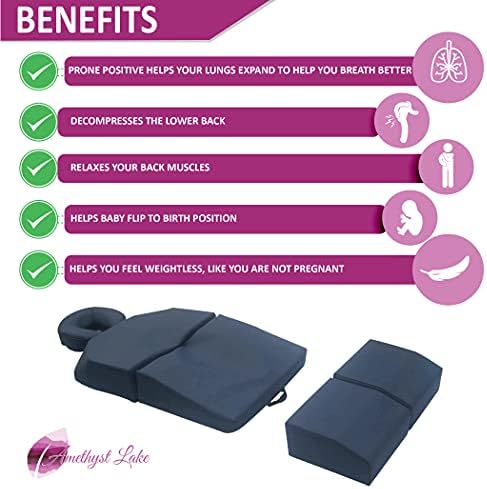 Amethyst Lake Pregnancy Massage Cushion with Headrest