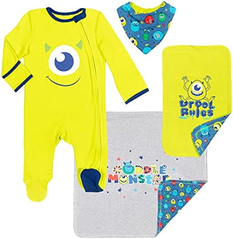 Disney Baby 4-Piece Sleep N Play Set with Bib and Blanket