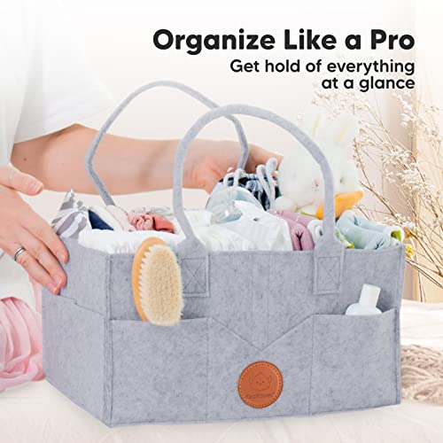 KeaBabies Large Portable Diaper Caddy Organizer 1