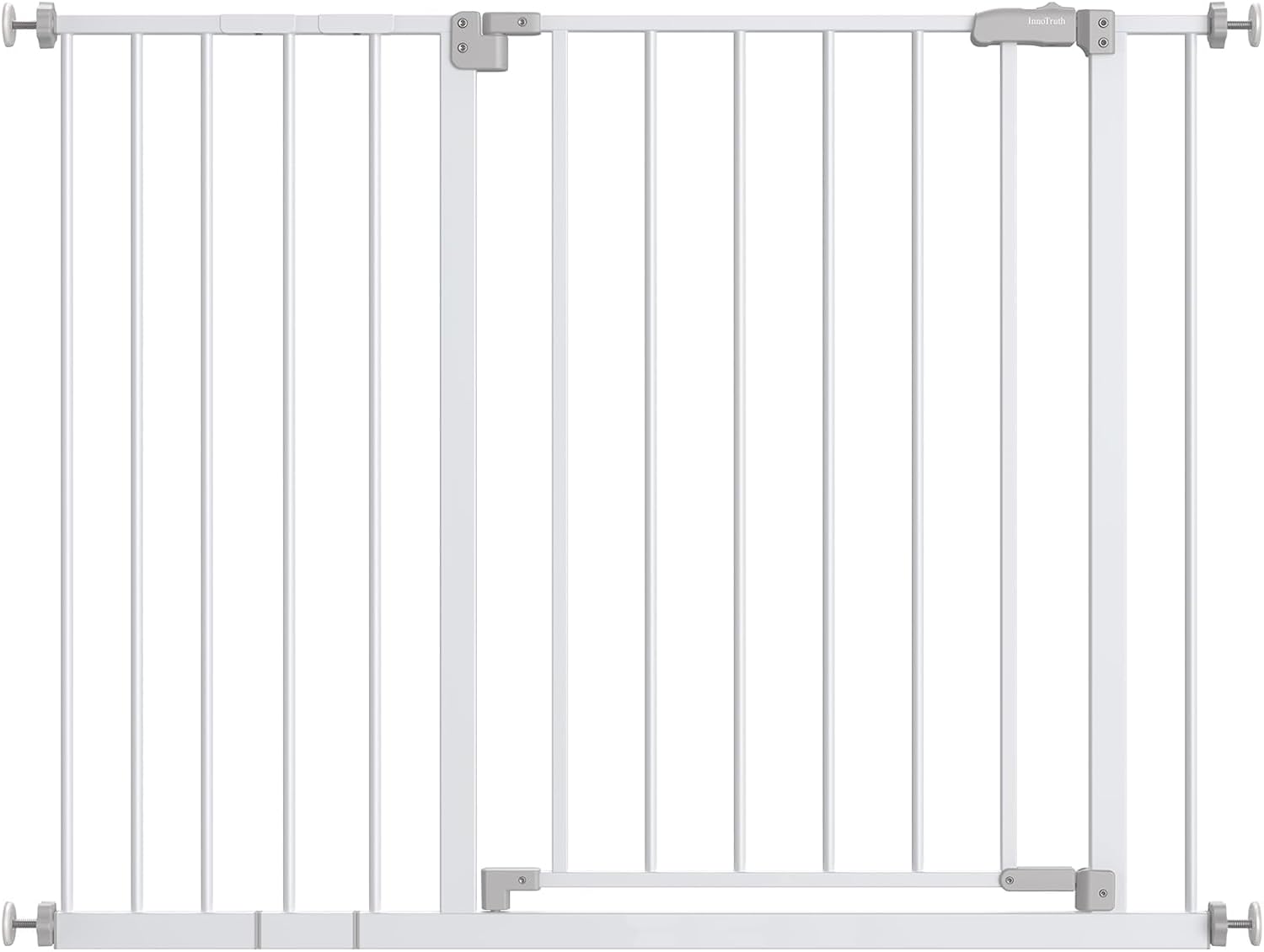 InnoTruth White Dog Gate for Stairs and Doorways