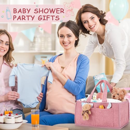 Teenyyou 2 Pcs Diaper Caddy Organizer Set with Doll Ornament