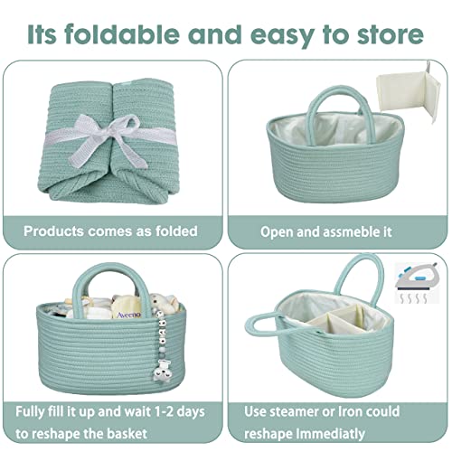 Cotton Rope Diaper Caddy Organizer for Baby 1