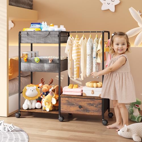BBLIKE 3in1 Diaper Caddy Organizer - Black Brown