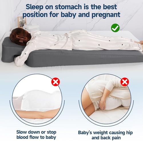 MABOZOO Pregnancy Pillow with Tummy Hole for Belly Sleepers