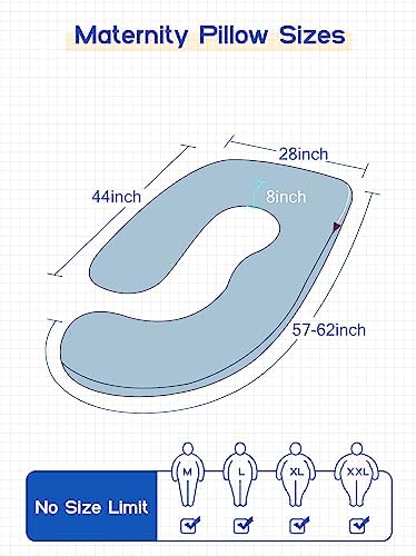Wndys Dream 60 Inch Pregnancy Pillow with Cooling Velvet Cover 1