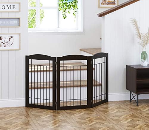 Spirich 30 Tall Freestanding Pet Gate with 3 Panels