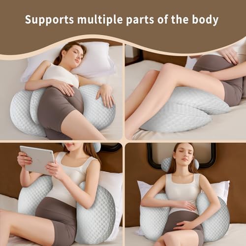 Cococu Cooling Pregnancy Pillow with Tummy Wedge Support