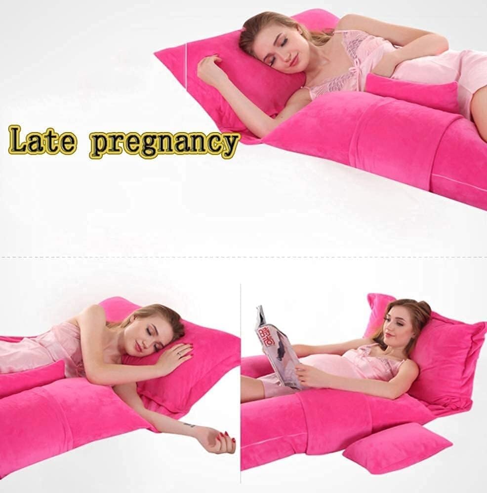 U-Shaped Maternity Pillow for Full Body Support Pink
