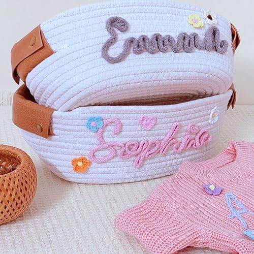 Personalized Baby Shower Gift Basket with Custom Name