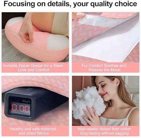 Cooling Pregnancy Pillow with Ice Silk and Breathable Design